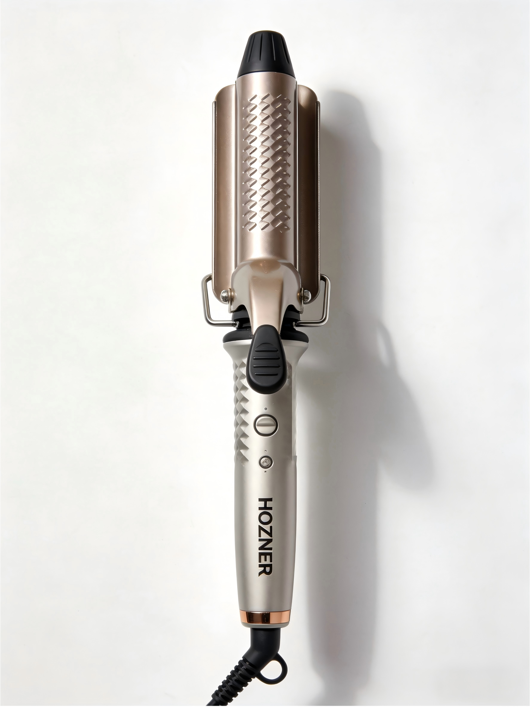 HOZNER Electric Crimping Iron: Salon-Grade Hair Crimper for Wavy & Textured Styles