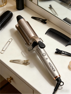 HOZNER Electric Crimping Iron: Salon-Grade Hair Crimper for Wavy & Textured Styles