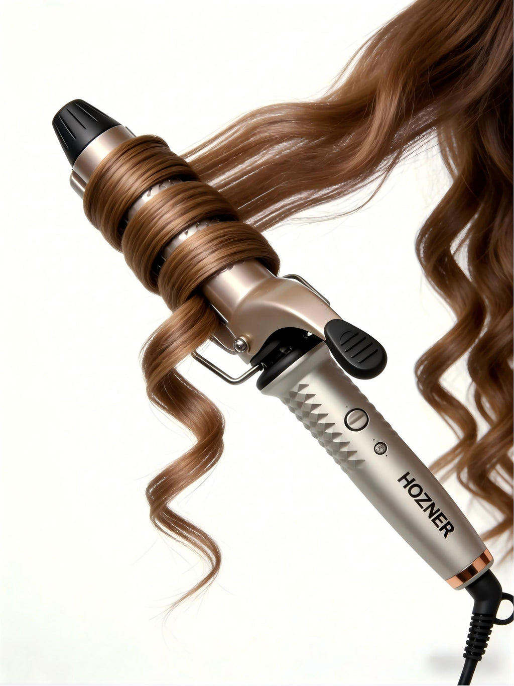 HOZNER Electric Crimping Iron: Salon-Grade Hair Crimper for Wavy & Textured Styles